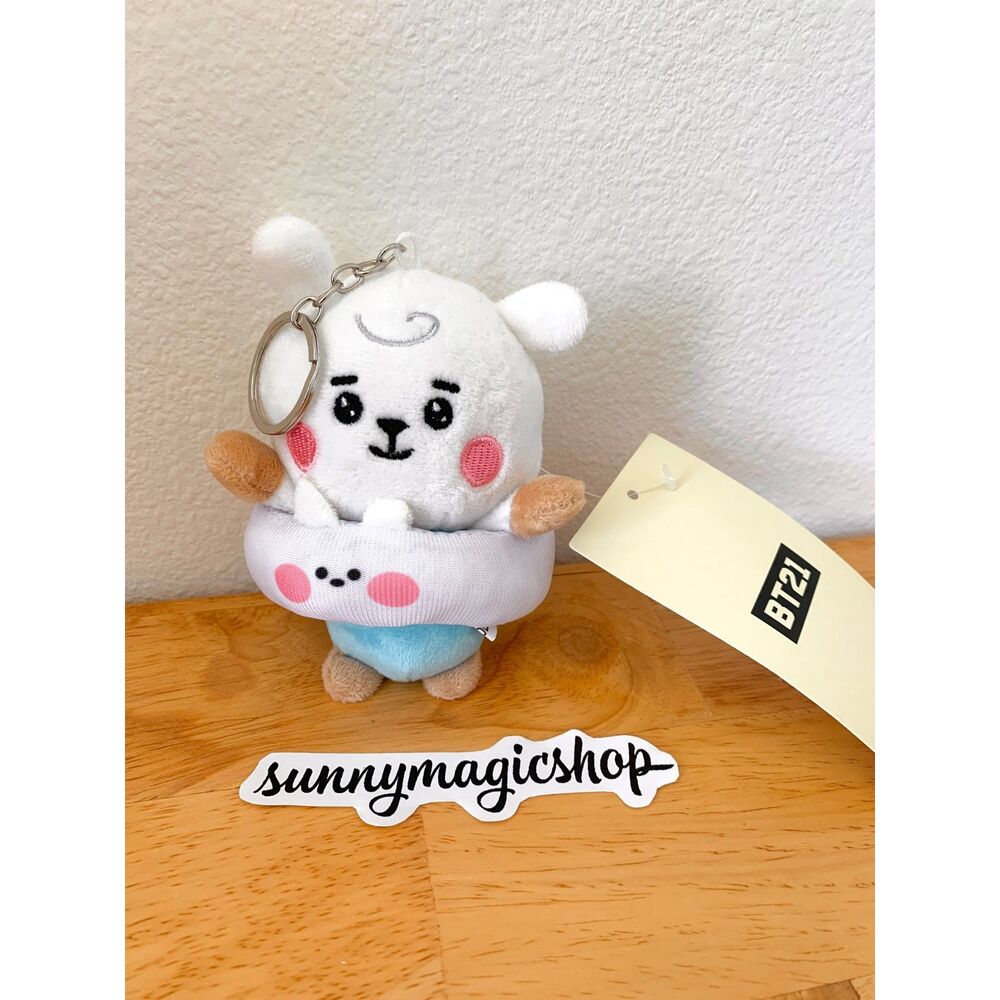 BTS BT2 Line Friends Plush Keychain Pool Splash RJ Jin Seokjin
